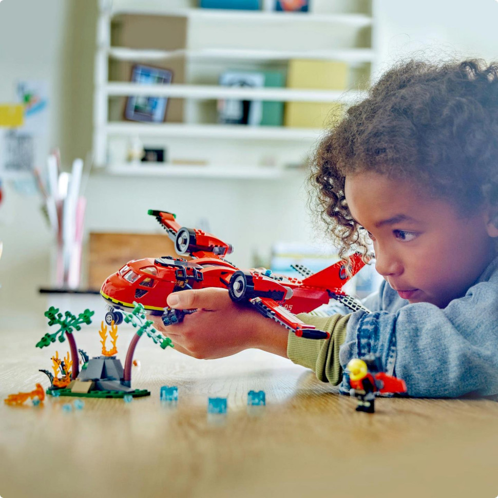 Конструктор Пожарный спасательный самолет LEGO 60413, 478 деталей 