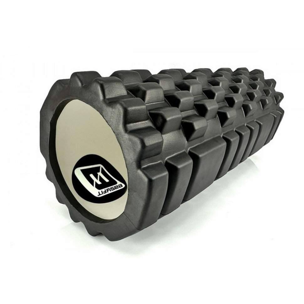 Масажний ролик Grid Roller v.1.1 EasyFit EF-2020-BK 33 см, Чорний