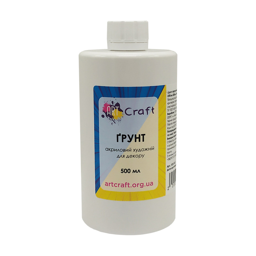 Грунт акриловый художественный Art Craft 5012-AC, 500 мл