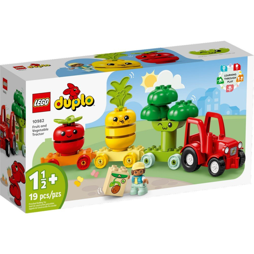 Конструктор Трактор для вирощування фруктів та овочів DUPLO LEGO 10982, 19 деталей