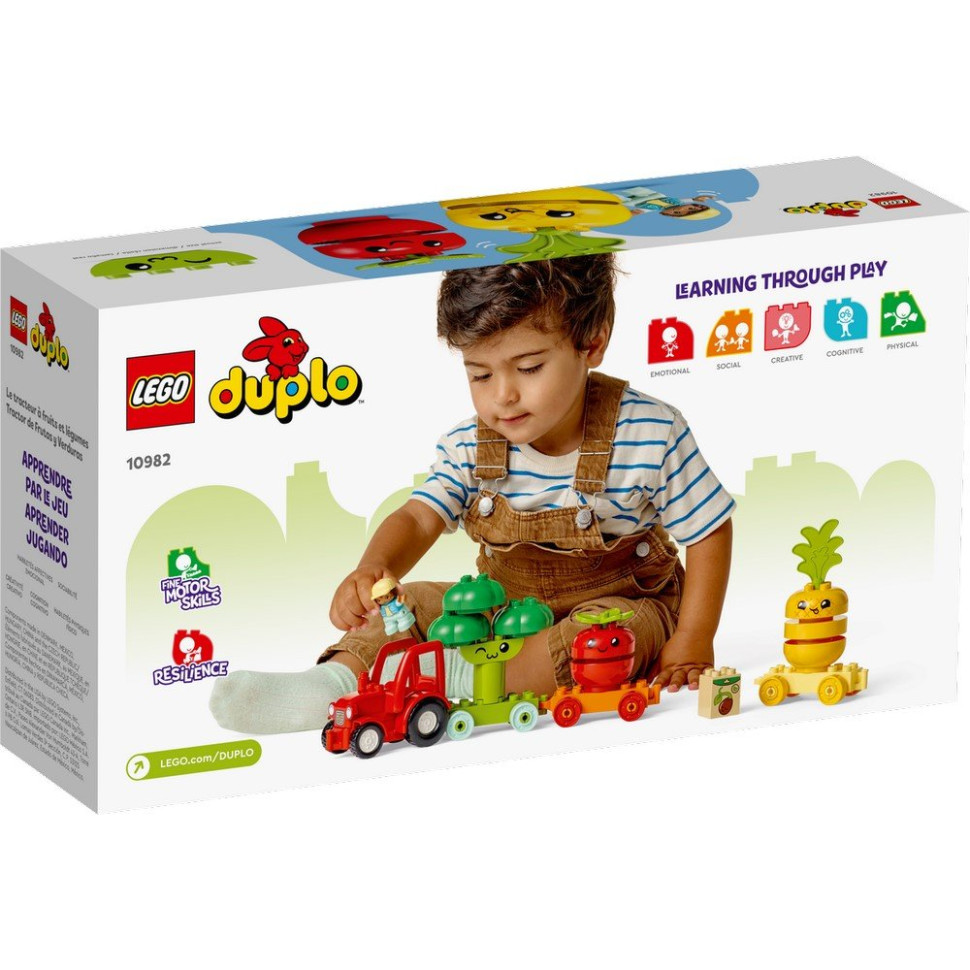 Конструктор Трактор для вирощування фруктів та овочів DUPLO LEGO 10982, 19 деталей