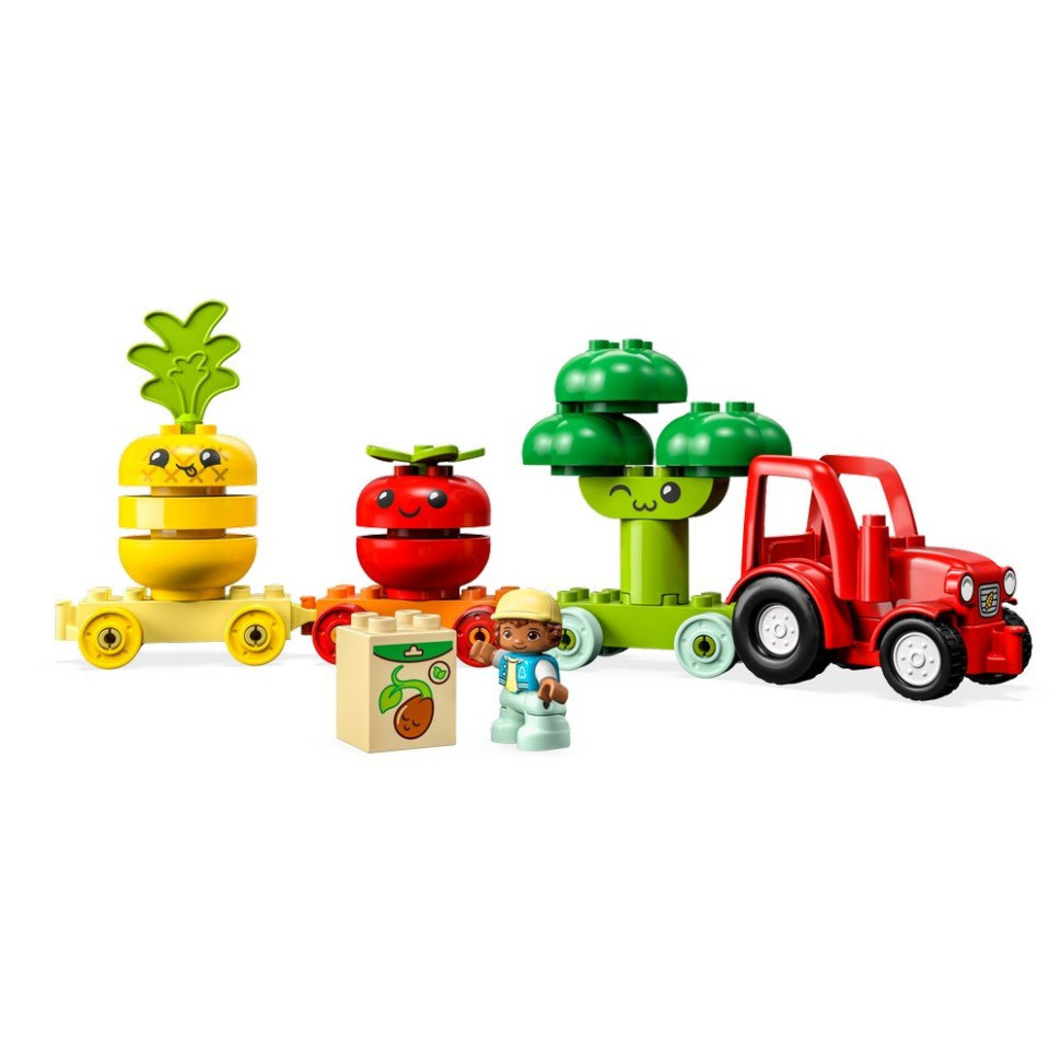 Конструктор Трактор для вирощування фруктів та овочів DUPLO LEGO 10982, 19 деталей
