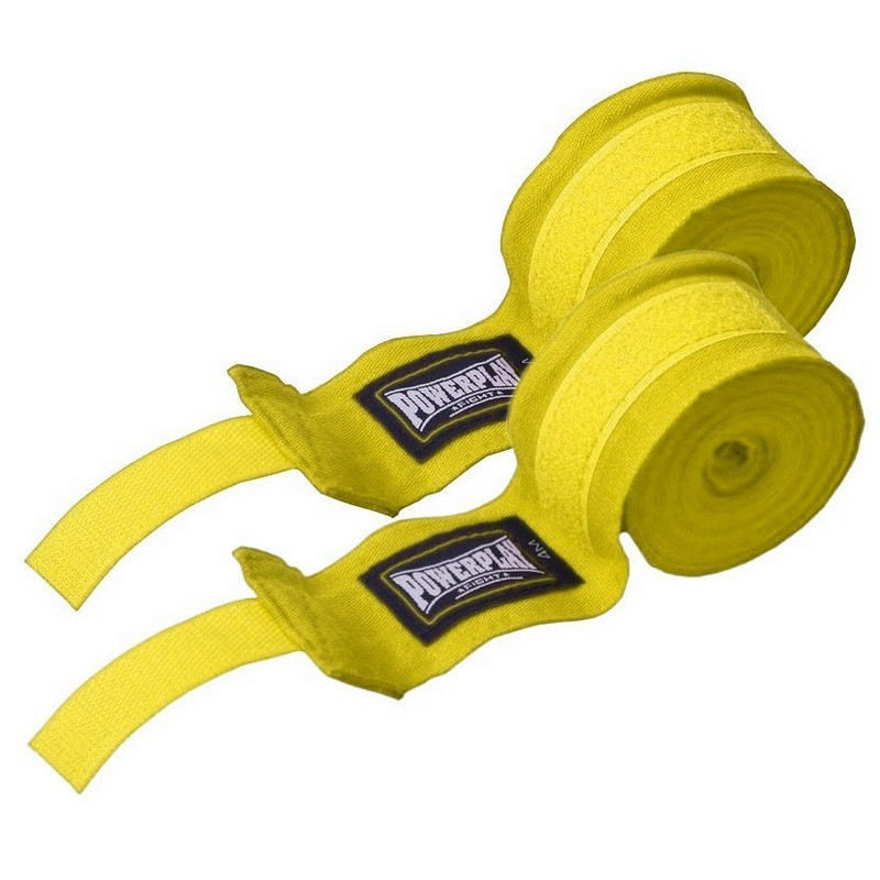 Бинты для бокса Lycra 3047 PowerPlay PP_3047_3m_Yellow, Желтые (3м)
