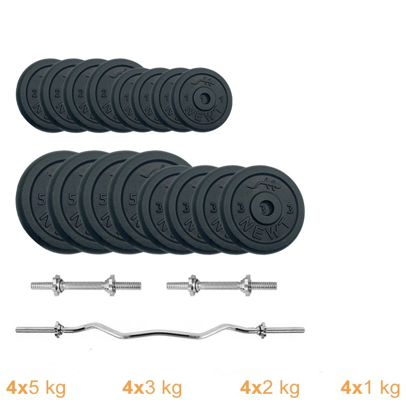Набор штанга + гантели металлические Gym Set-W Home Newt NE-M-W-SET-53, 53 кг
