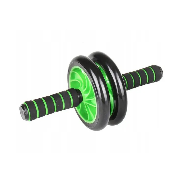 Гімнастичний ролик для преса Ab Wheel 4FIZJO Black/Green