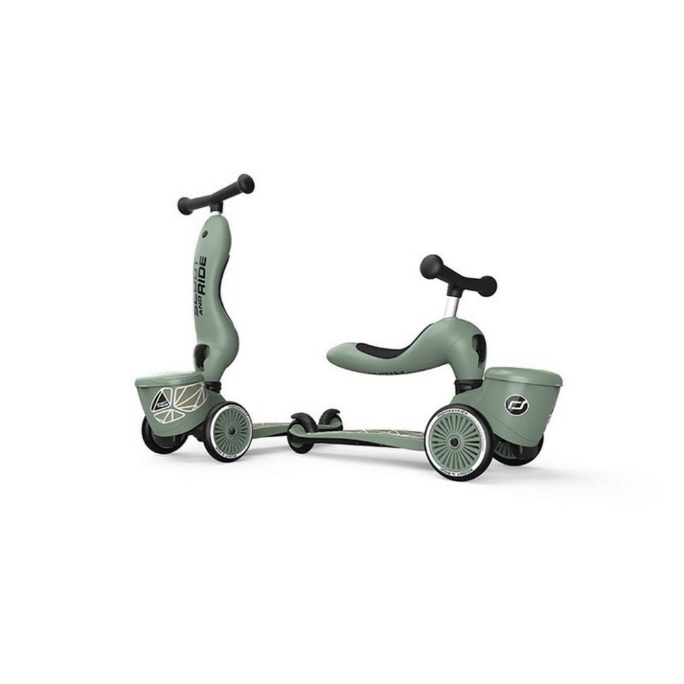 Самокат трансформер Highwaykick-1 Lifestyle Scoot and Ride SR-210621-GREENLINES, зелений