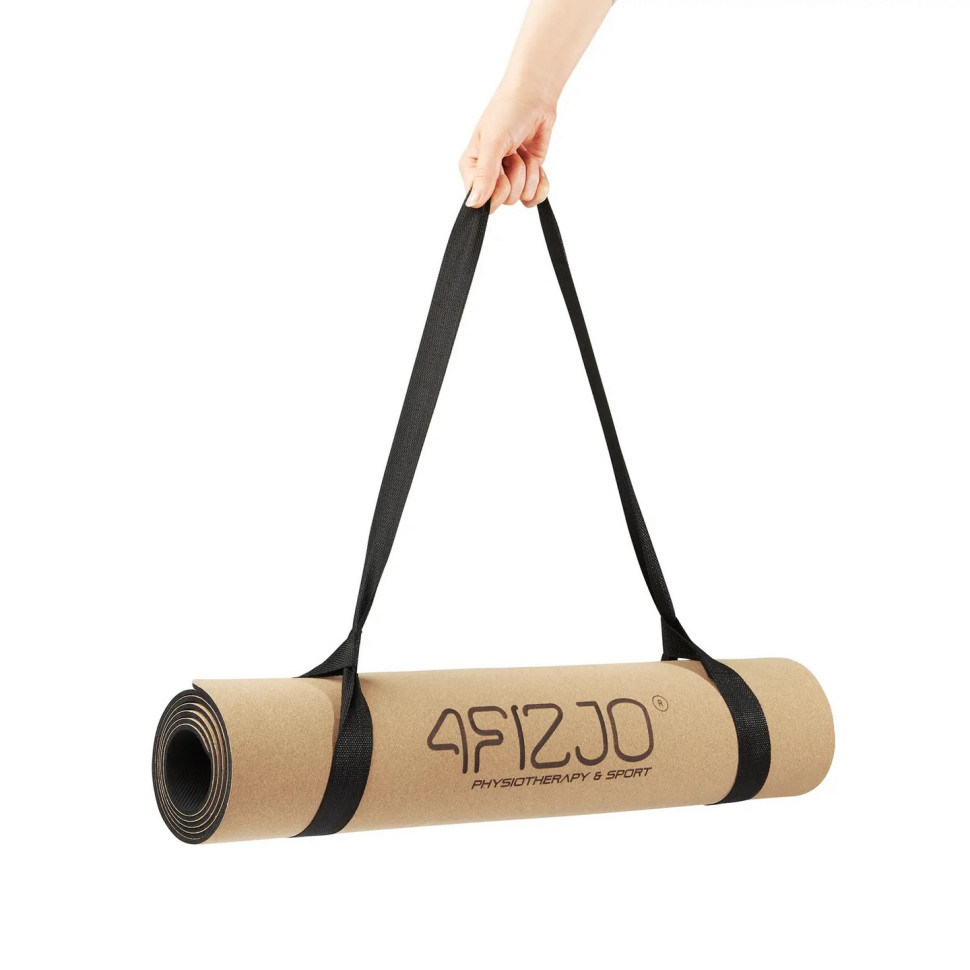 Коврик (мат) спортивный для йоги и фитнеса Cork 4FIZJO 4FJ0590 183 x 61 x 0.4 см