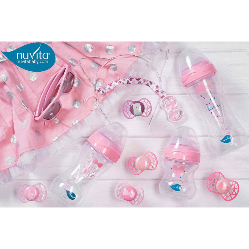Пустушка Nuvita 7067 Air55 Explorer симетрична 0m+ (заєць, ведмідь) 2шт NV7067F