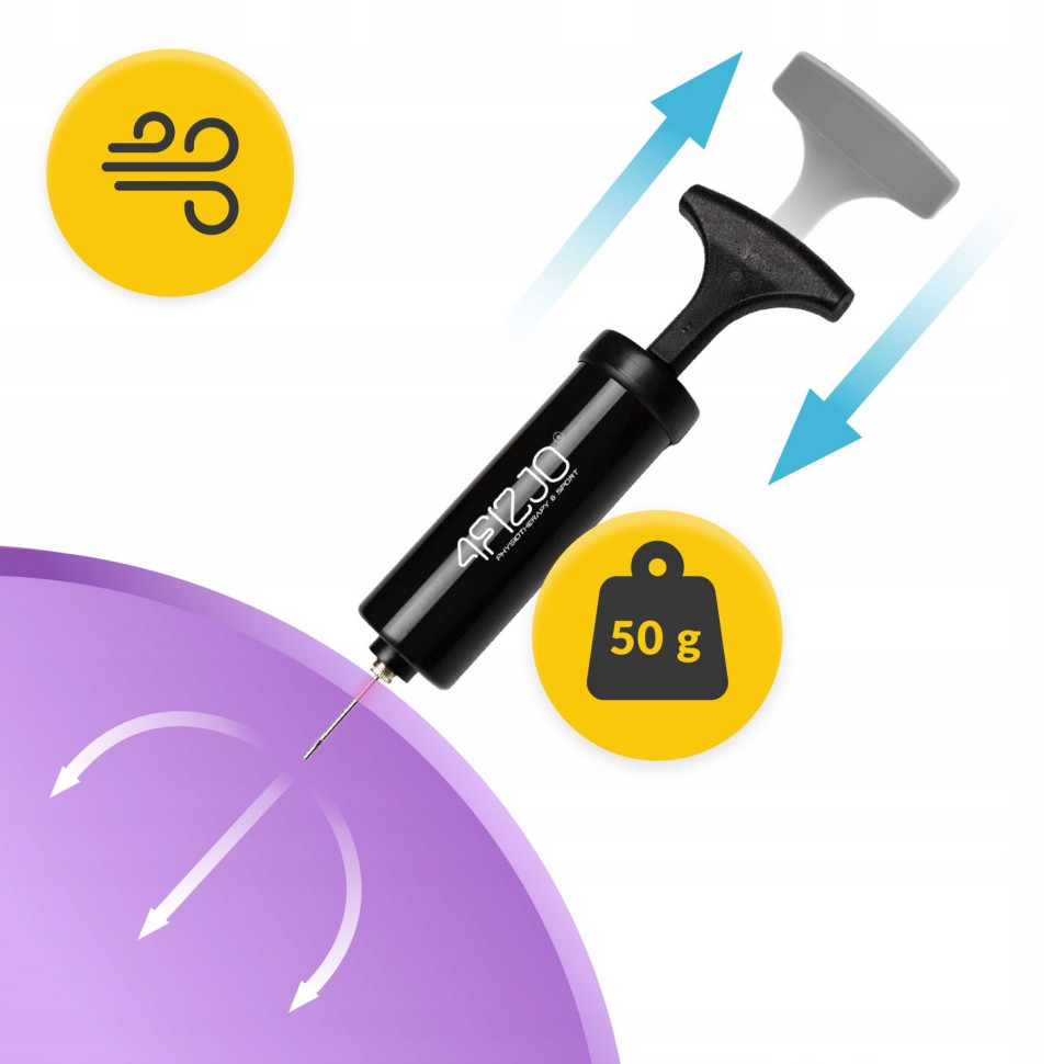 Мяч для пилатеса и реабилитации 4FIZJO P-5905973404860 Violet 22 см 
