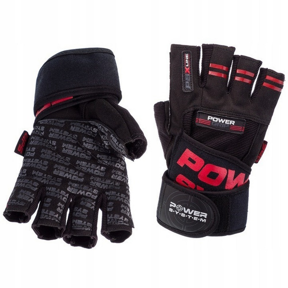 Рукавички для фітнесу Power Grip Power System PS-2800_L_Red, L