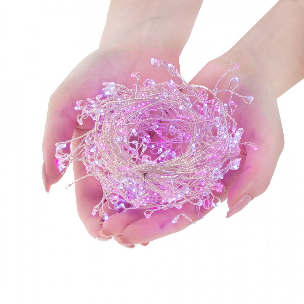 Гирлянда Springos CL0091, 3 м 300 LED, Cold White/Pink