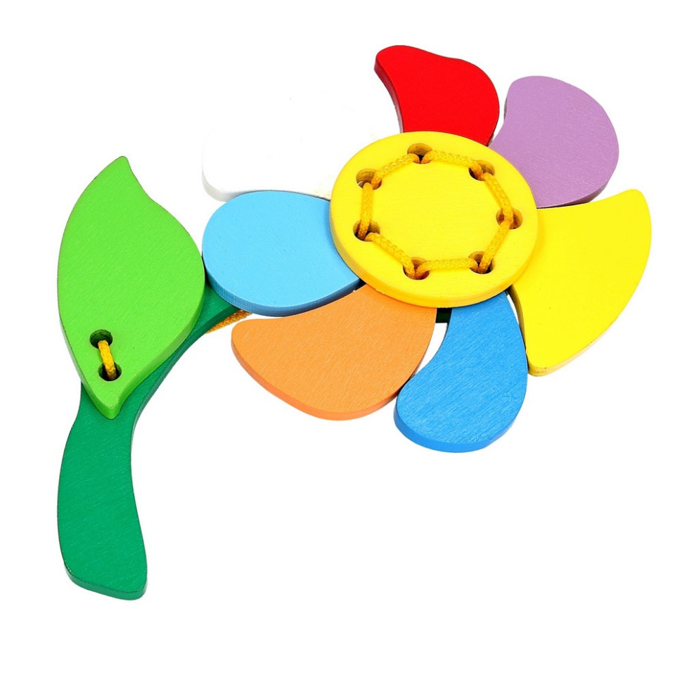 Детская деревянная шнуровка 