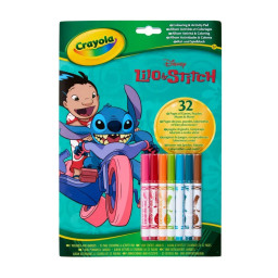 Детская раскраска "Lilo & Stitch" Crayola 04-0865G 32 страницы и 7 фломастеров