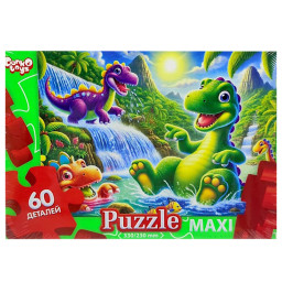 Пазл классический "Динозавры" Danko Toys Mx60-11-02, 60 элементов