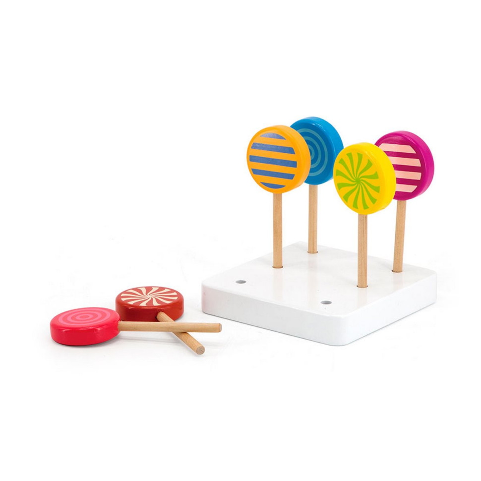 Набор игрушечных леденцов Viga Toys 44529 из дерева 6 штук