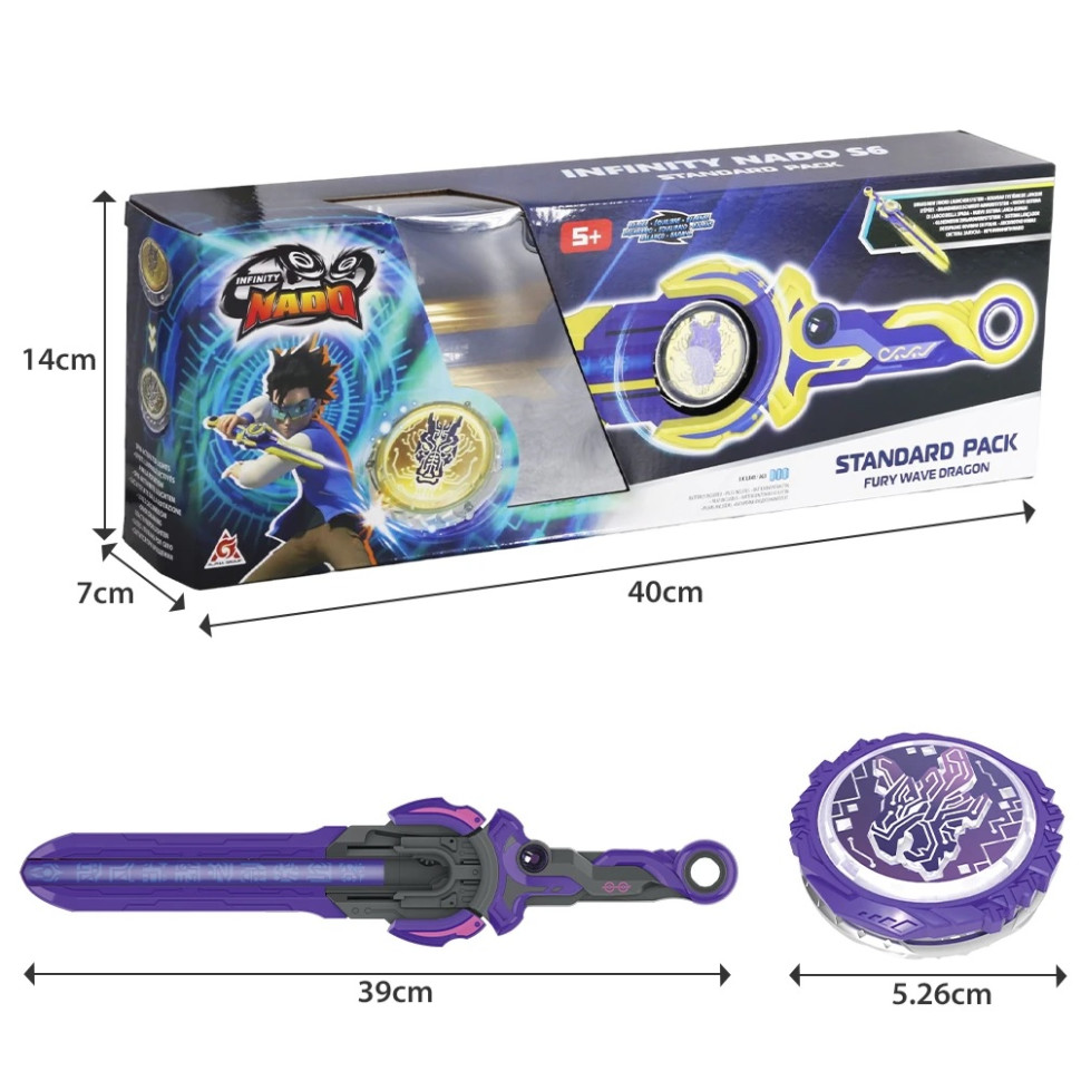 Дзиґа Infinity Nado EU654127 VI серія Standard Pack Dream World Magic Dragon Чарівний Дракон світу мрій