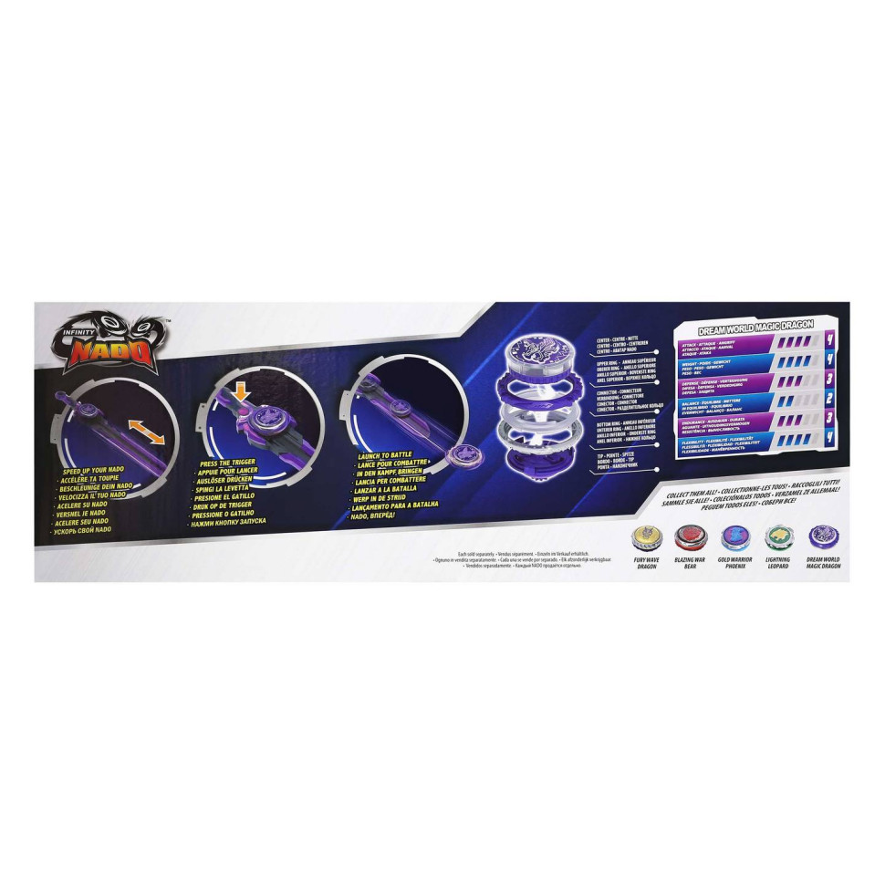 Дзиґа Infinity Nado EU654127 VI серія Standard Pack Dream World Magic Dragon Чарівний Дракон світу мрій