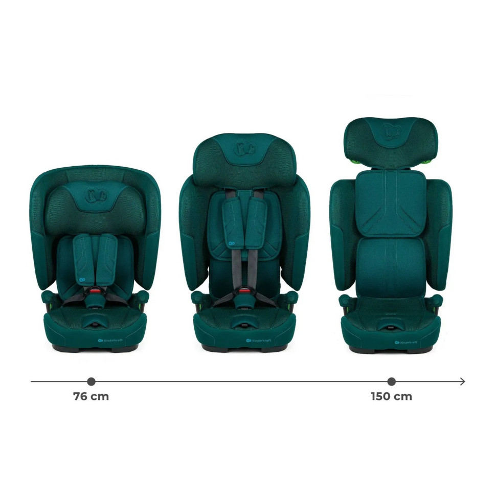 Дитяче автокрісло Fix2Go Kinderkraft KCFI2GO0GRE0000 Green