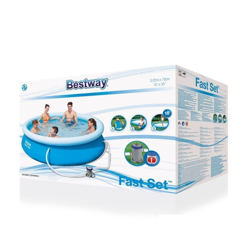 Надувний басейн сімейний Bestway 57270 (305х76 см), 3853 л