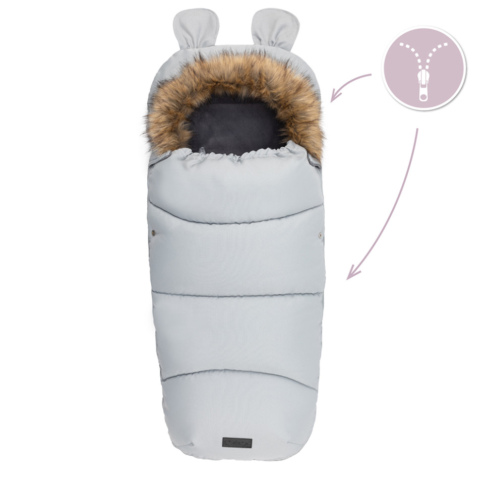 Зимовий конверт Sleeping bag MoMi AKCE00034 gray, водонепроникний