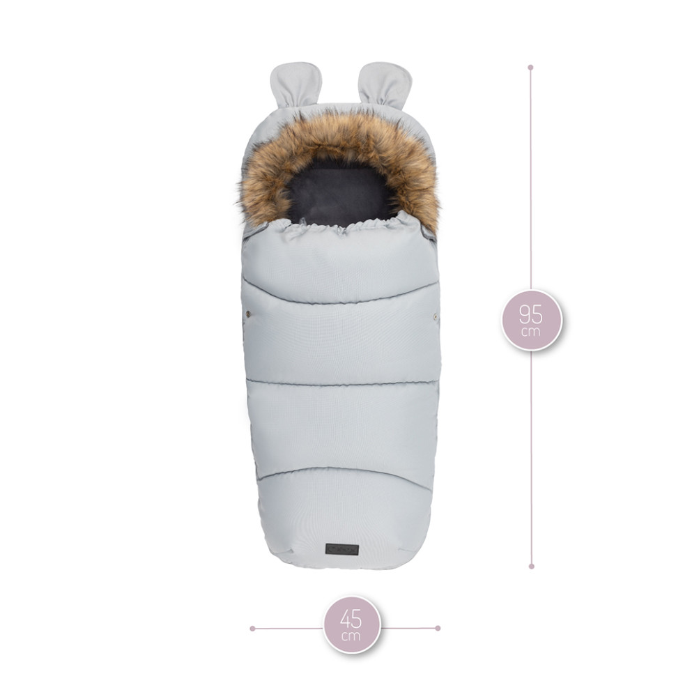 Зимовий конверт Sleeping bag MoMi AKCE00034 gray, водонепроникний