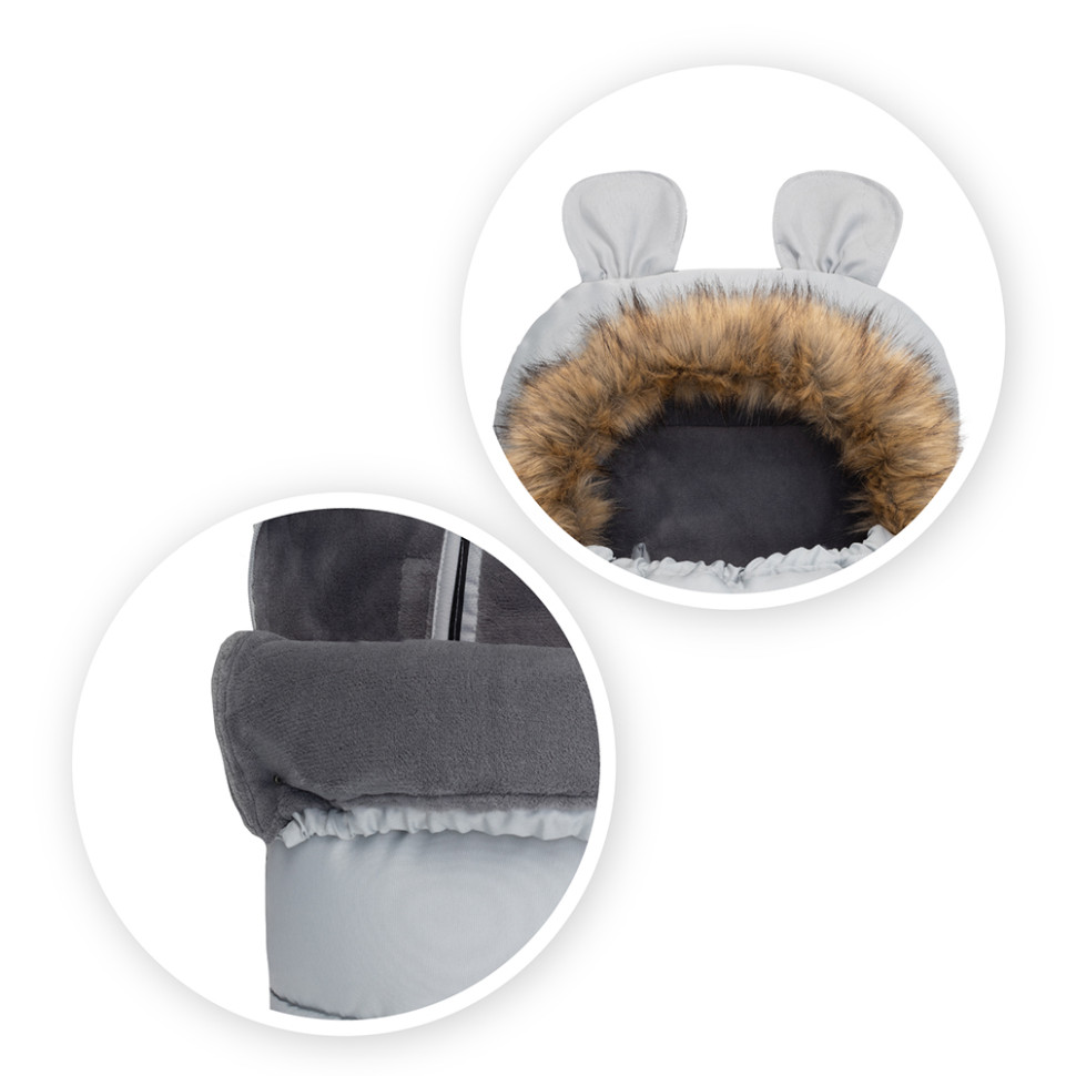 Зимовий конверт Sleeping bag MoMi AKCE00034 gray, водонепроникний