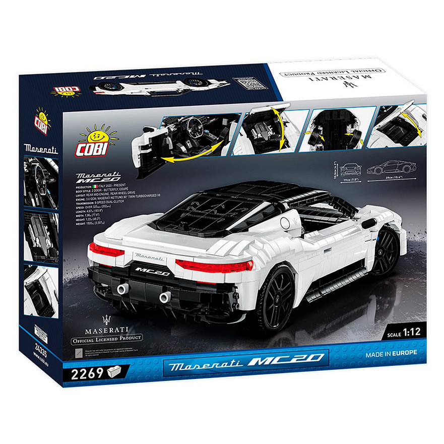Конструктор Автомобиль Мазерати MC20 COBI COBI-24335, 2269 деталей 1:12