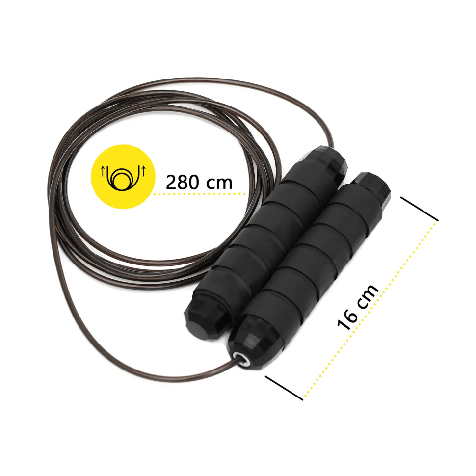 Скакалка для кросфіту Cornix Speed ​​Rope Classic XR-0353 чорний