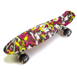 Скейт Penny Board "Deck" Bambi 64017368 колеса со светом 80 кг