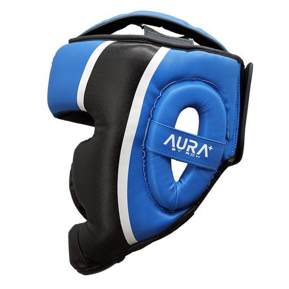 Боксерский шлем AURA PLUS T-17 RDX Inc Limited HGR-T17UB-M+ Blue/Black, M (капа в комплекте)