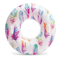 Детский надувной круг "Перо" Intex 58263-5 с двумя ручками