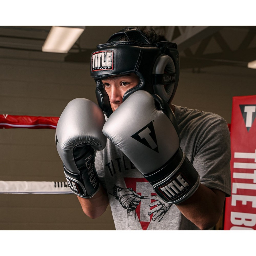 Боксерський шолом Platinum Premier Full 2.0 TITLE PHGF2 L BK, розмір L (капа в комплекті)