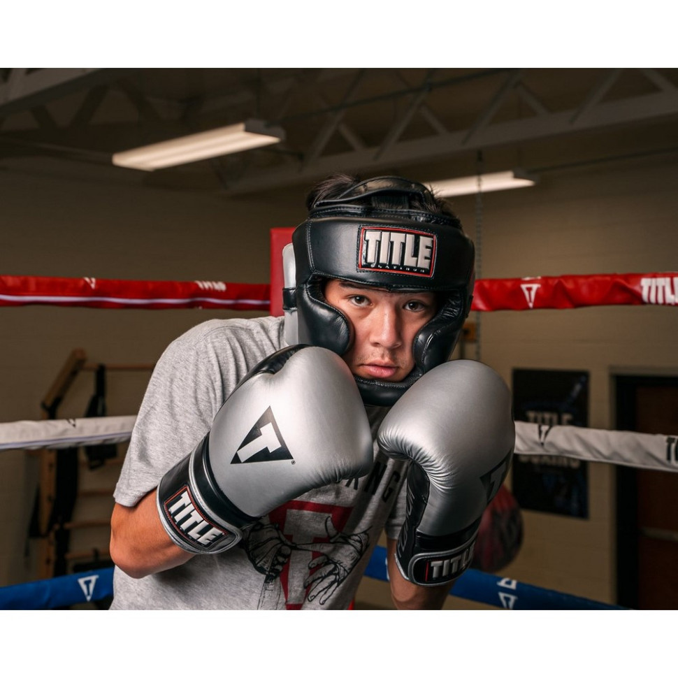 Боксерський шолом Platinum Premier Full 2.0 TITLE PHGF2 L BK, розмір L (капа в комплекті)