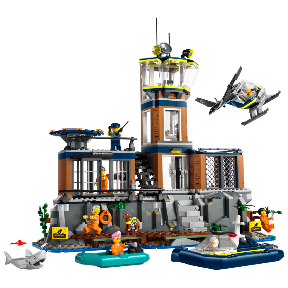 Конструктор Полицейский остров-тюрьма LEGO 60419, 980 деталей 