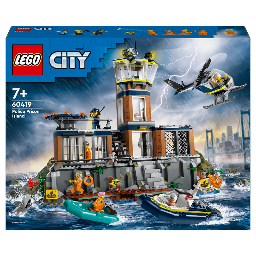 Конструктор Полицейский остров-тюрьма LEGO 60419, 980 деталей 