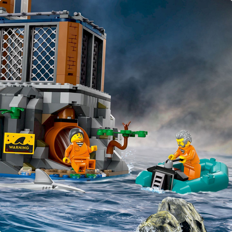 Конструктор Полицейский остров-тюрьма LEGO 60419, 980 деталей 
