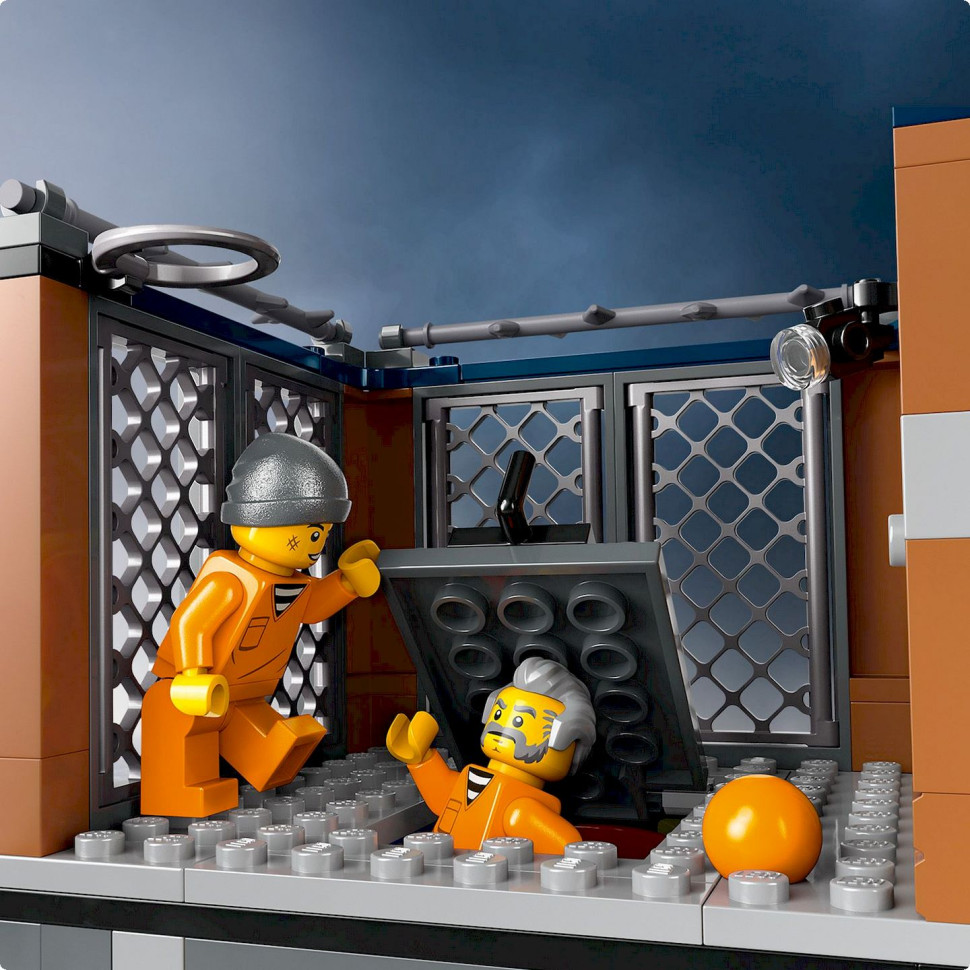 Конструктор Полицейский остров-тюрьма LEGO 60419, 980 деталей 
