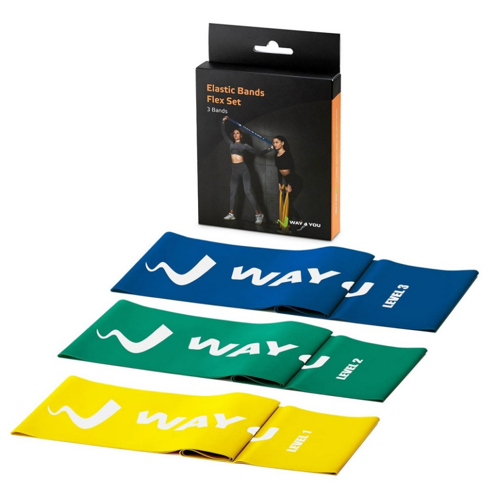 Набор Эластичных лент для фитнеса Way4you 40159 (Set of 3)