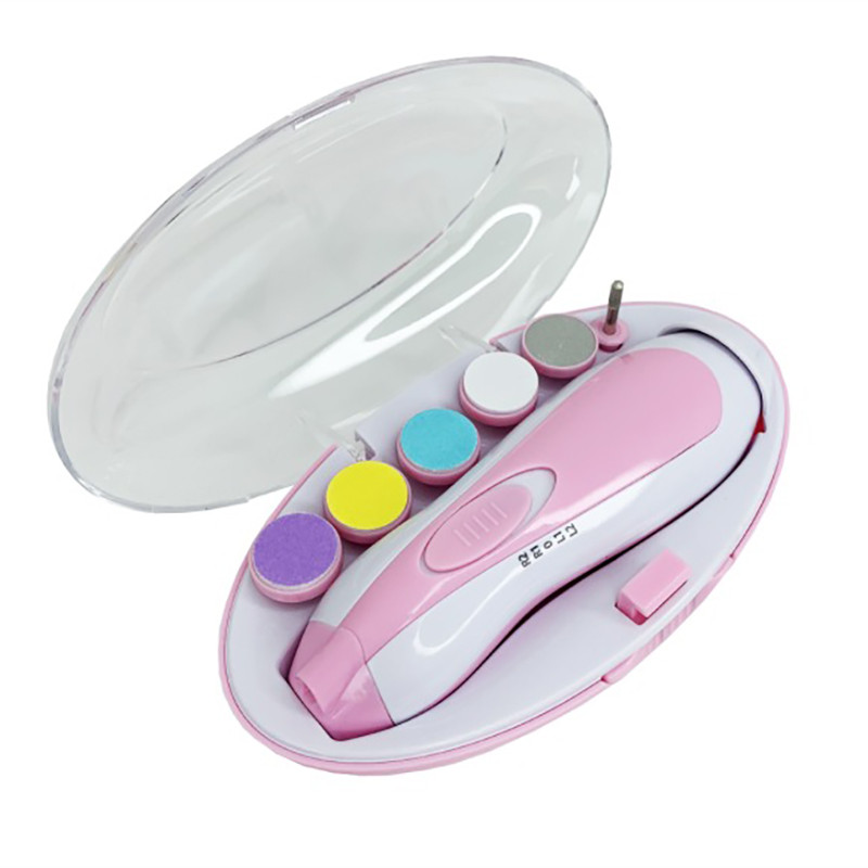 Детский электрический триммер для ногтей Mega Zayka MGZ-0720(Pink)
