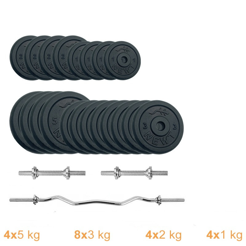 Набор штанга + гантели металлические Gym Set-W Home Newt NE-M-W-SET-65, 65 кг