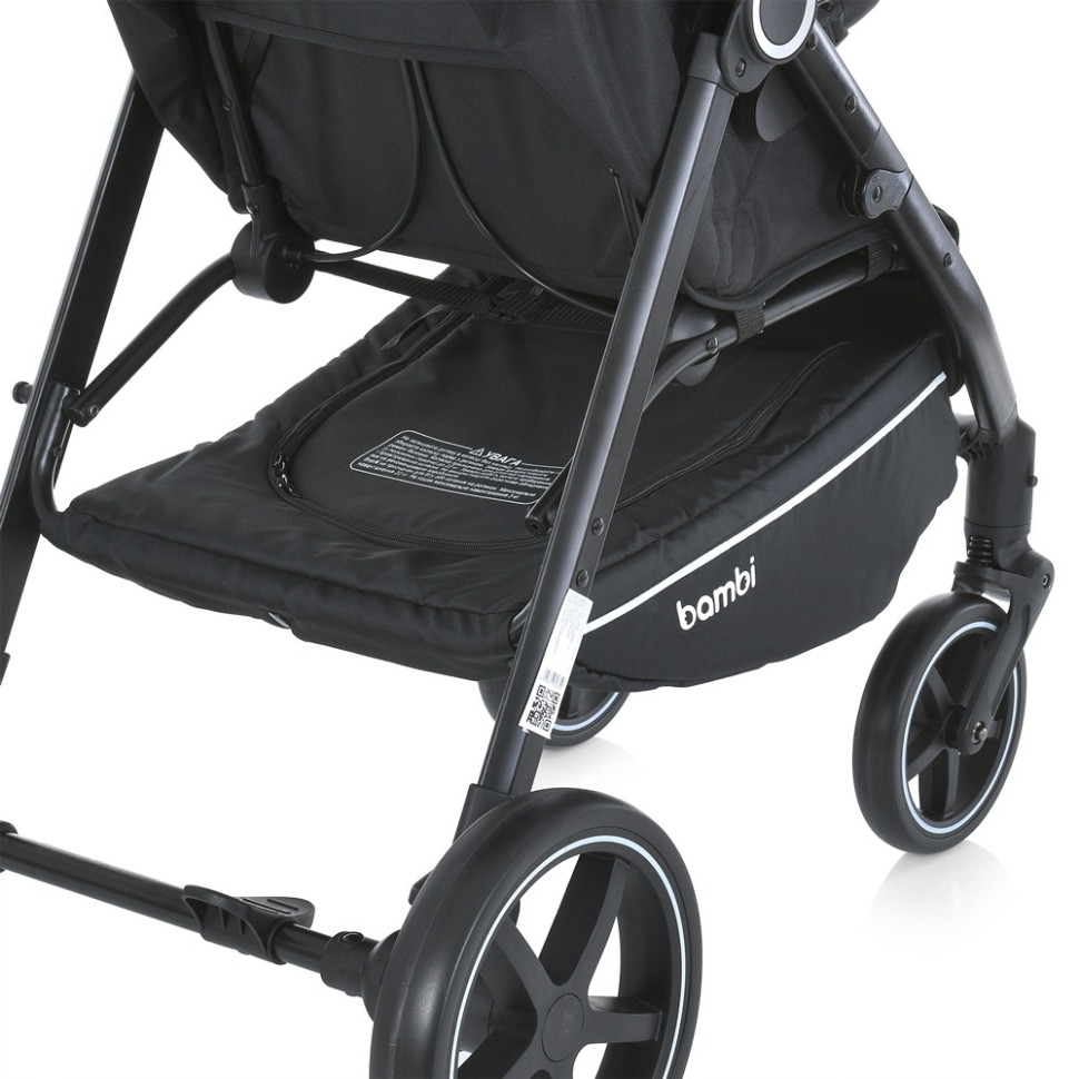 Коляска детская прогулочная VIVA Bambi M 5723 Ash gray, серая