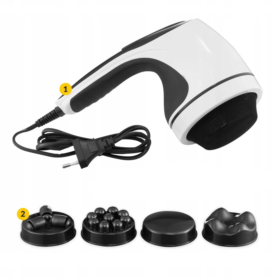 Ручний антицелюлітний масажер для тіла Body Shaping 4FIZJO 4FJ0557 White 4 в 1