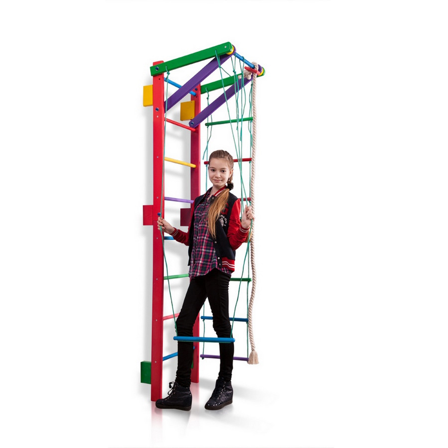 Спортивный уголок SportBaby Teenager-2-220 (barby) с кольцами