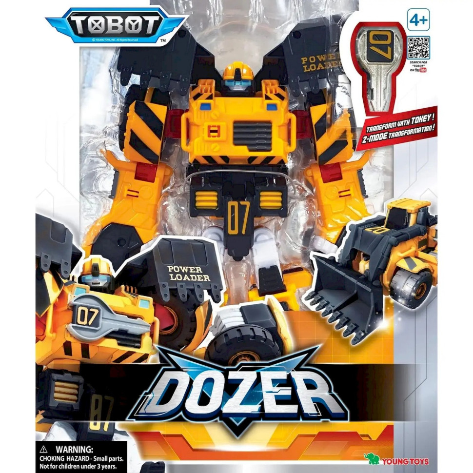Игрушка-трансформер Тобот Детективы Галактики С3 Дозер TOBOT 301137 робот-бульдозер
