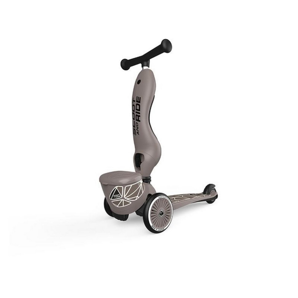 Самокат трансформер Highwaykick-1 Lifestyle Scoot and Ride SR-210621-BROWNLINES, коричневый