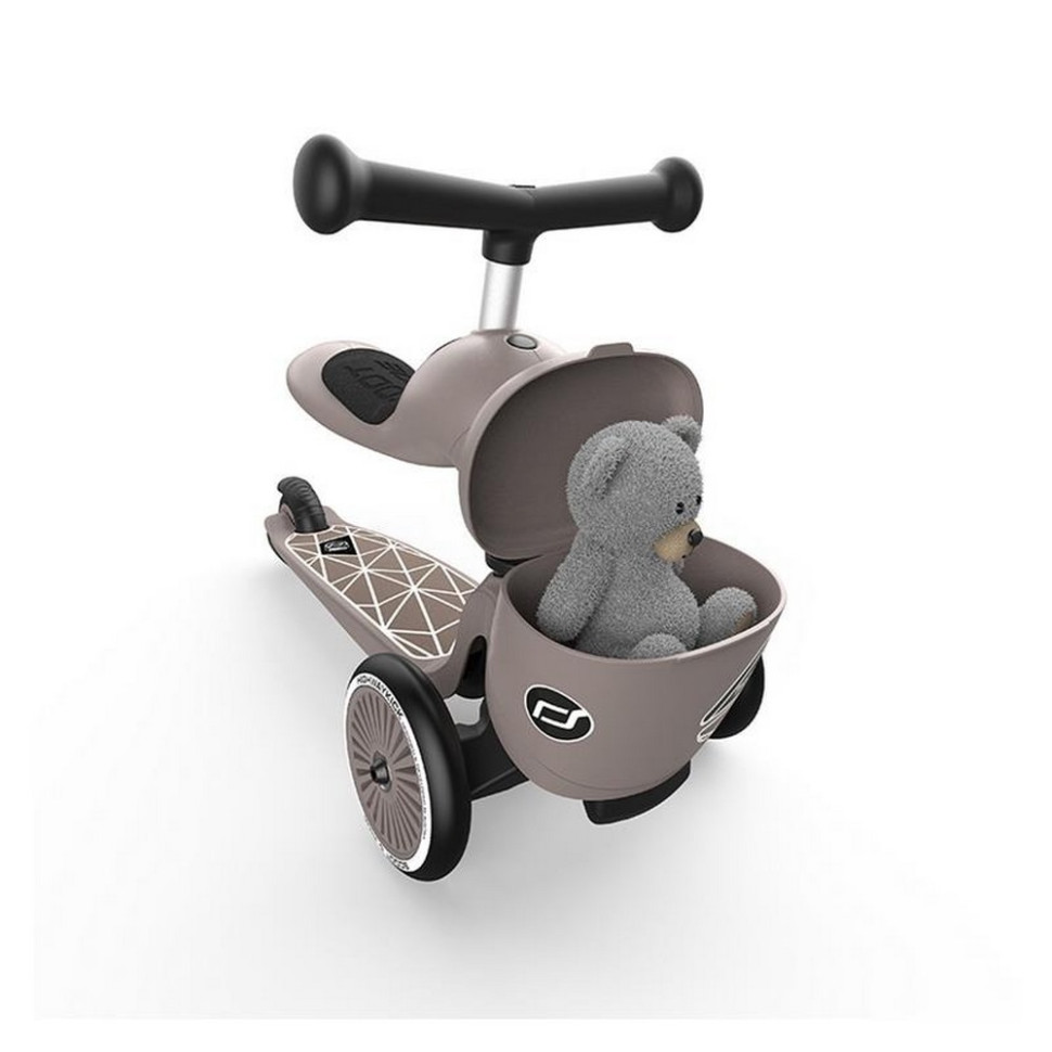 Самокат трансформер Highwaykick-1 Lifestyle Scoot and Ride SR-210621-BROWNLINES, коричневый