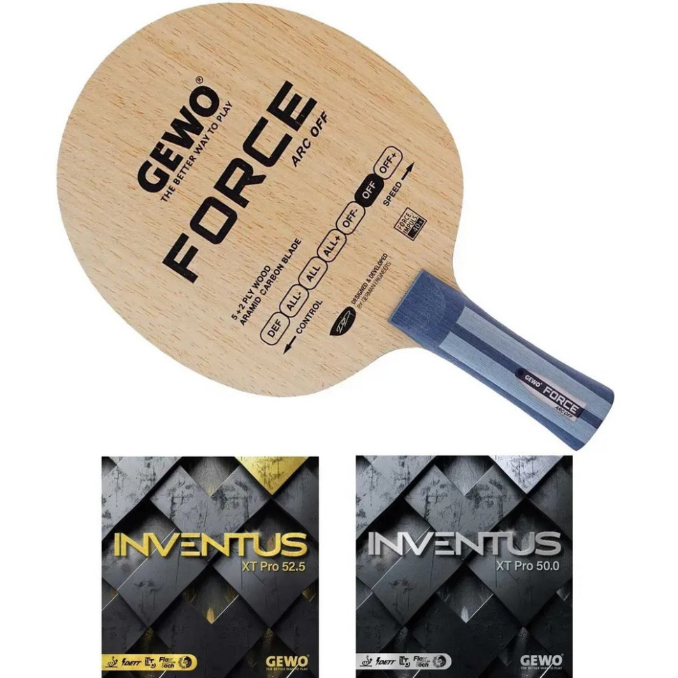 Ракетка для настільного тенісу Force ARC OFF Inventus XT Pro Gewo 931328