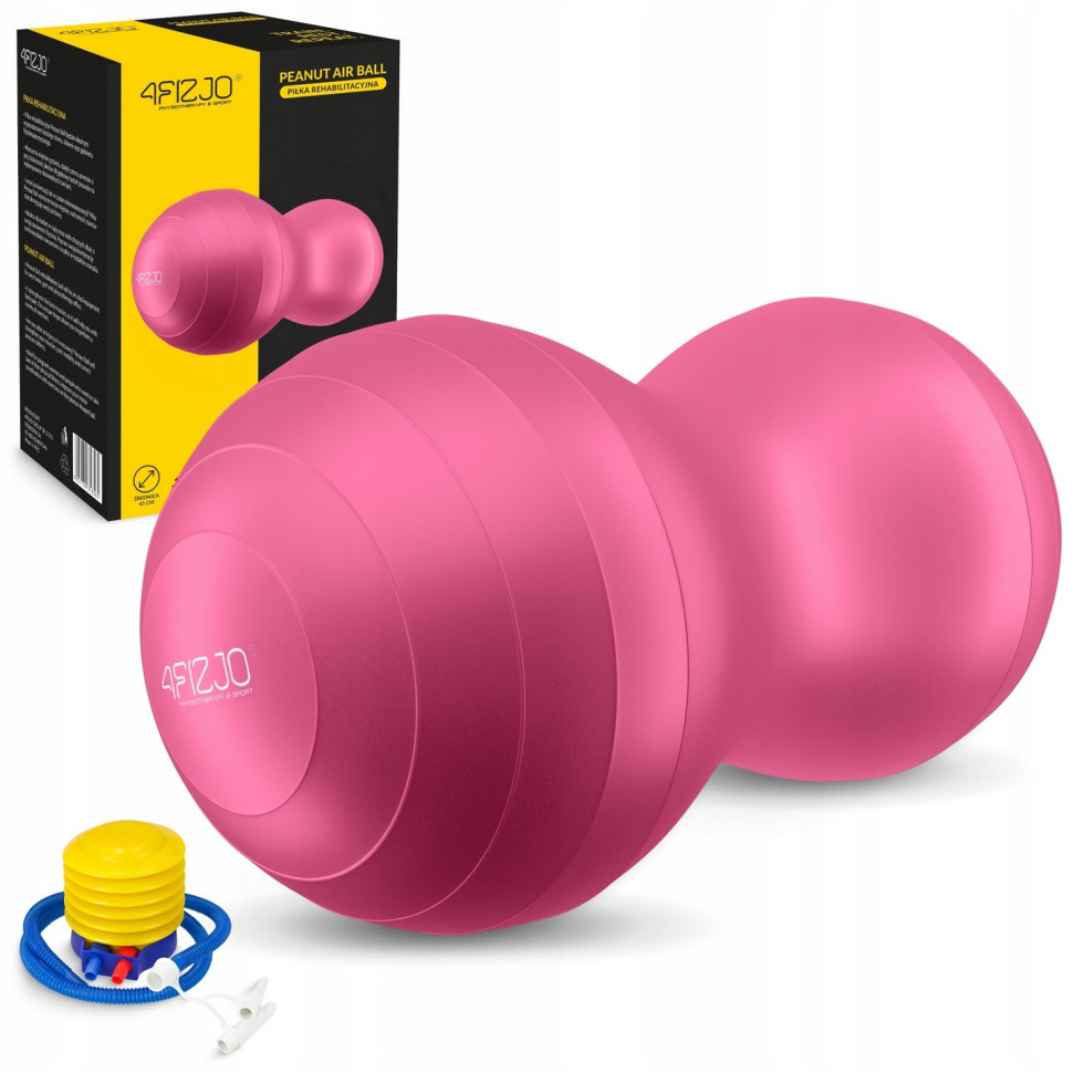 Мяч для фитнеса арахис Air Ball Peanut 4FIZJO P-5907739318565 Pink 45x90 см 