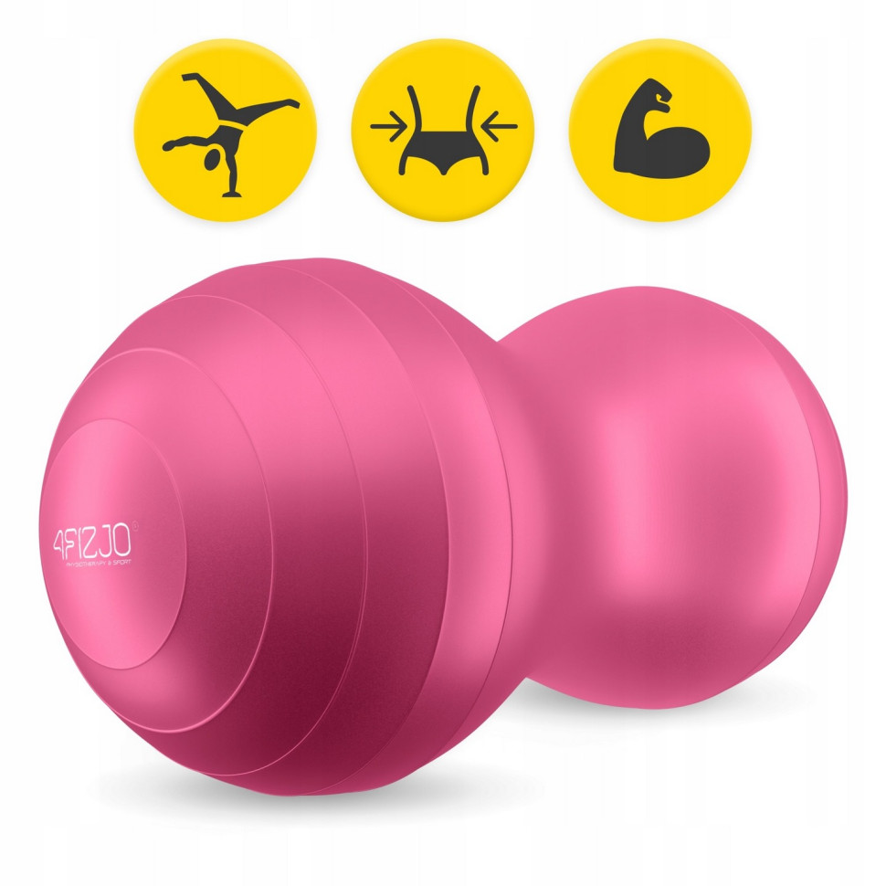 Мяч для фитнеса арахис Air Ball Peanut 4FIZJO P-5907739318565 Pink 45x90 см 