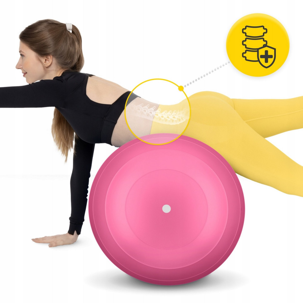 Мяч для фитнеса арахис Air Ball Peanut 4FIZJO P-5907739318565 Pink 45x90 см 